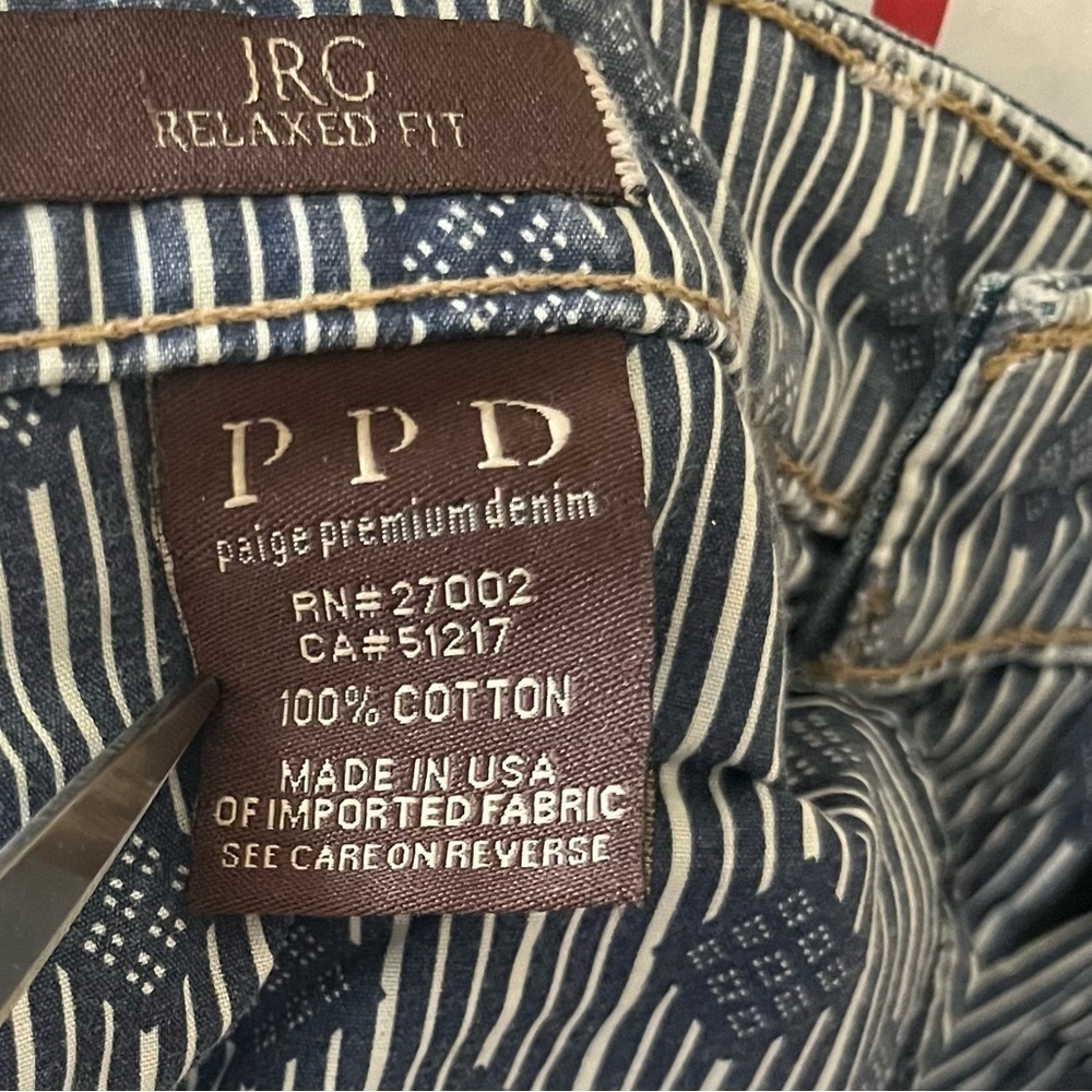 Paige Premium Denim Jrg Relaxed Fit Distressed Jeans Y2K Made In USA - Picture 9 of 9